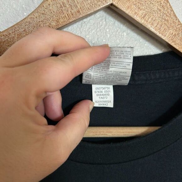 VTG Y2K Nike Tuned Air T-Shirt Mens XL Black Short Sleeve 3D Graphic - Picture 7 of 7